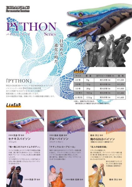 画像1: WILD CHASE 3.0号 RT エギマニオリカラ【特注品】 パイソンシリーズ (1)